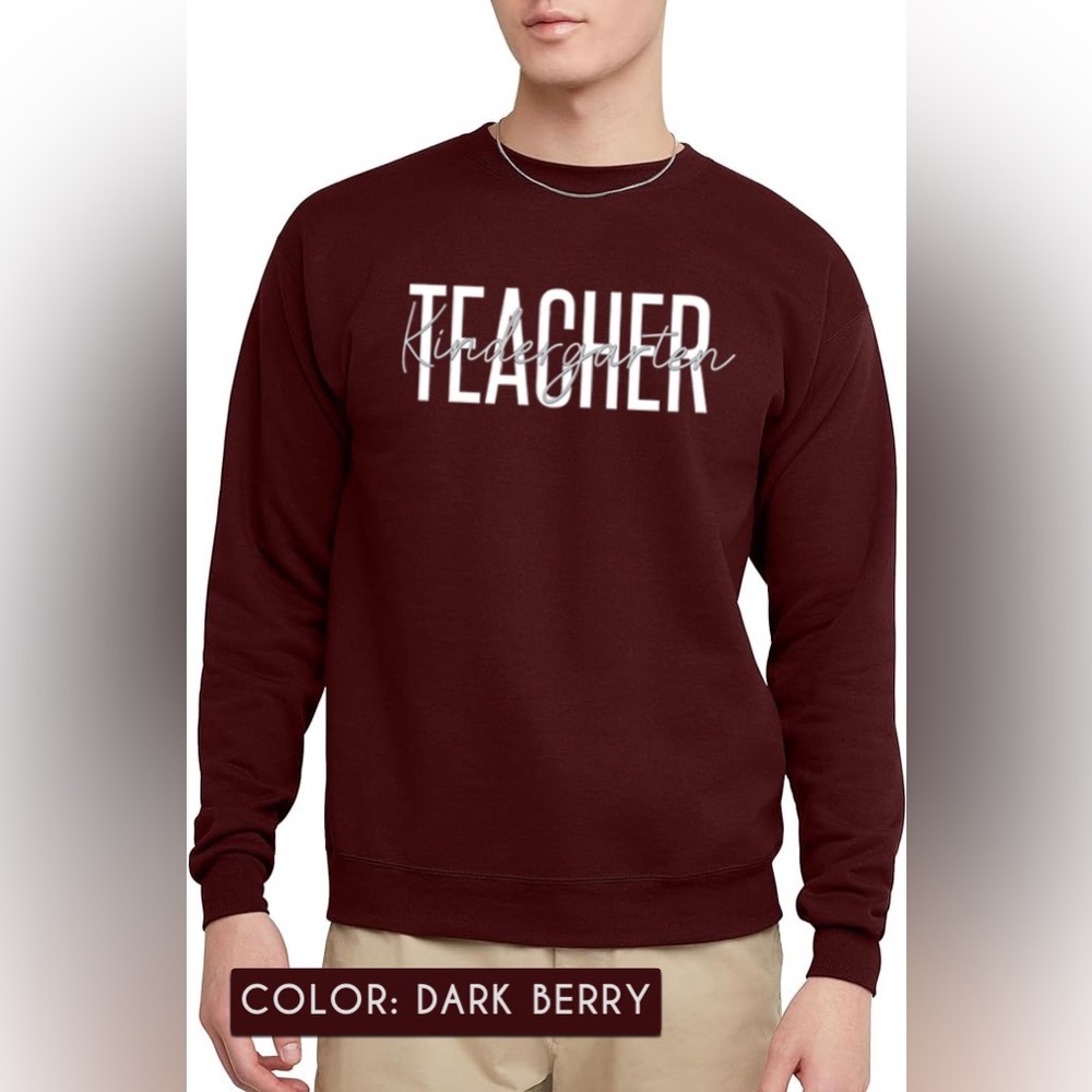 Custom teacher sweatshirts with custom grade level.